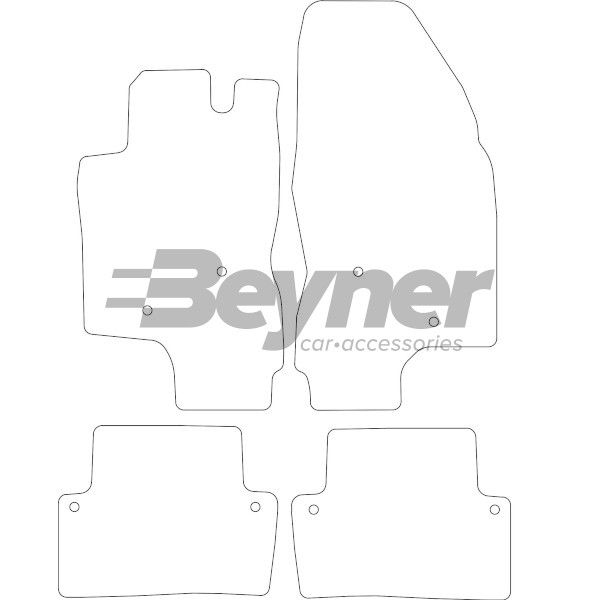 Beyner Pasklare stoffen matten MSN-1366039