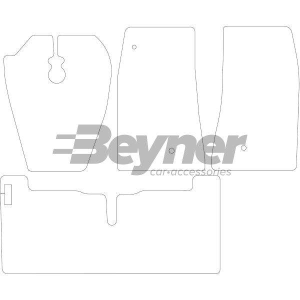 Beyner Pasklare stoffen matten MSN-1366049