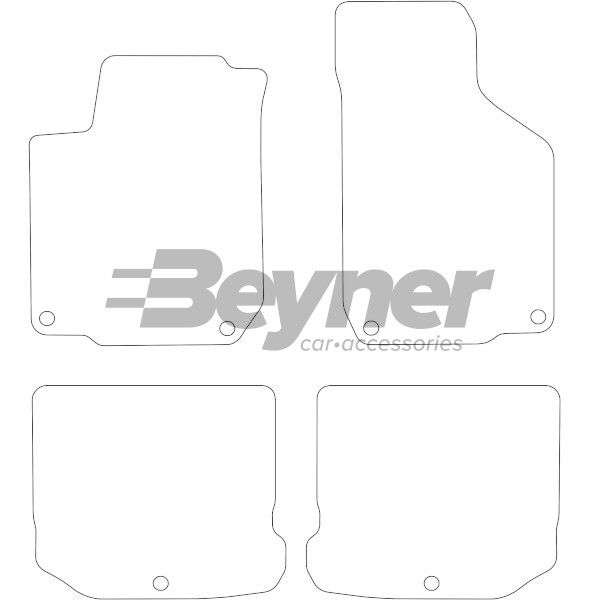 Beyner Pasklare stoffen matten MSN-1366124