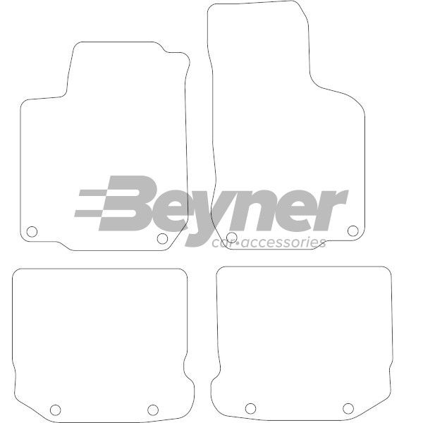 Beyner Pasklare stoffen matten MSN-1366127