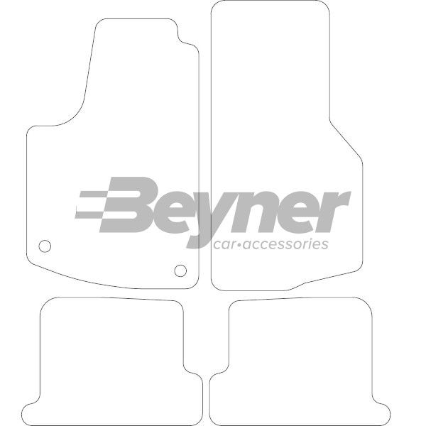 Beyner Pasklare stoffen matten MSN-1366134