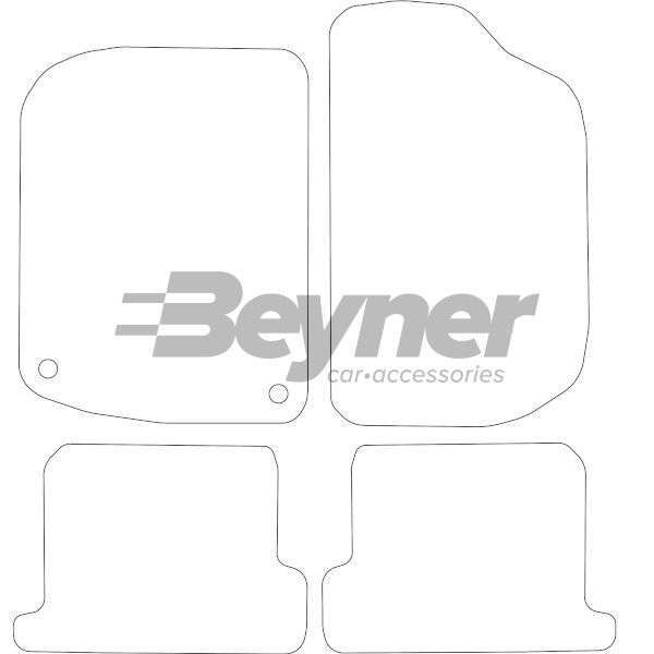 Beyner Pasklare stoffen matten MSN-1366136