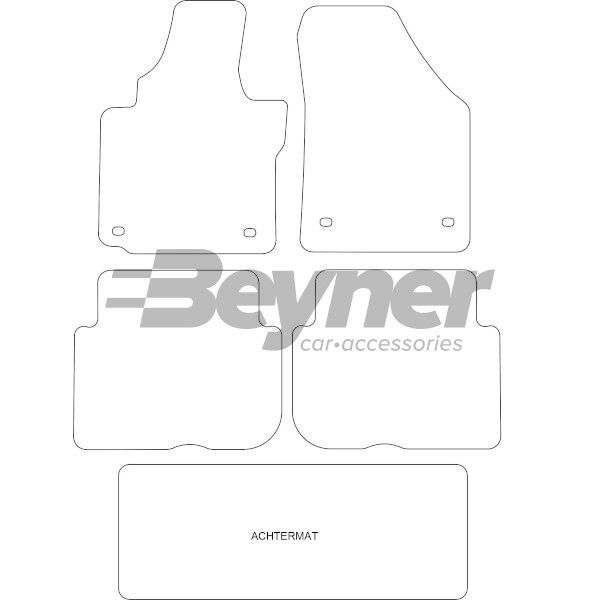 Beyner Pasklare stoffen matten MSN-1366209