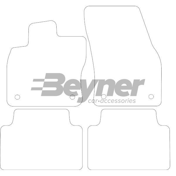 Beyner Pasklare stoffen matten MSN-1366211