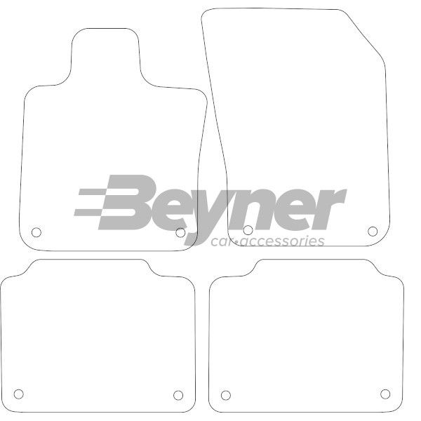 Beyner Pasklare stoffen matten MSN-1366514