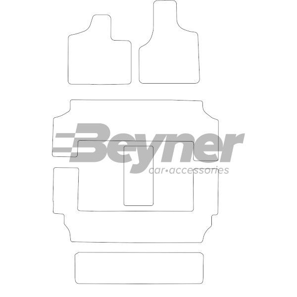 Beyner Pasklare stoffen matten MSN-1368213