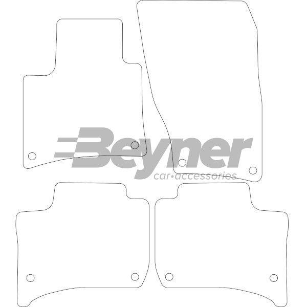 Beyner Pasklare stoffen matten MSN-1368652