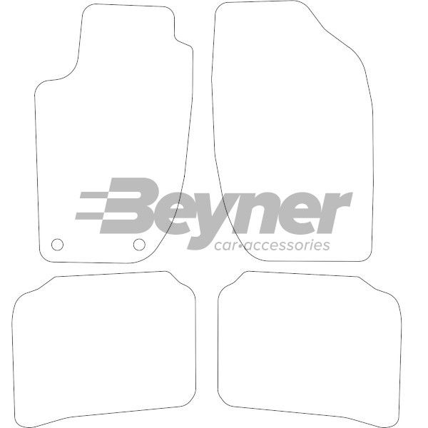 Beyner Pasklare stoffen matten MSV-1472078