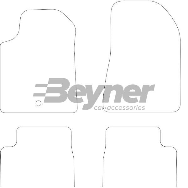 Beyner Pasklare stoffen matten MSV-1472083