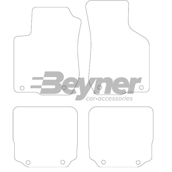 Beyner Pasklare stoffen matten MSV-1472158