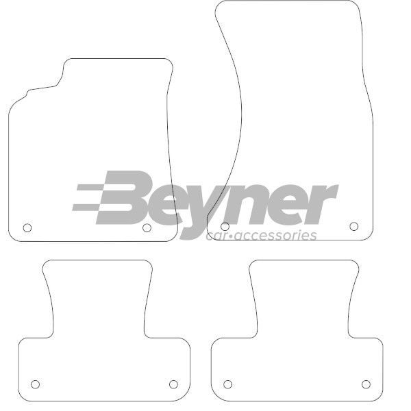 Beyner Pasklare stoffen matten MSV-1472191