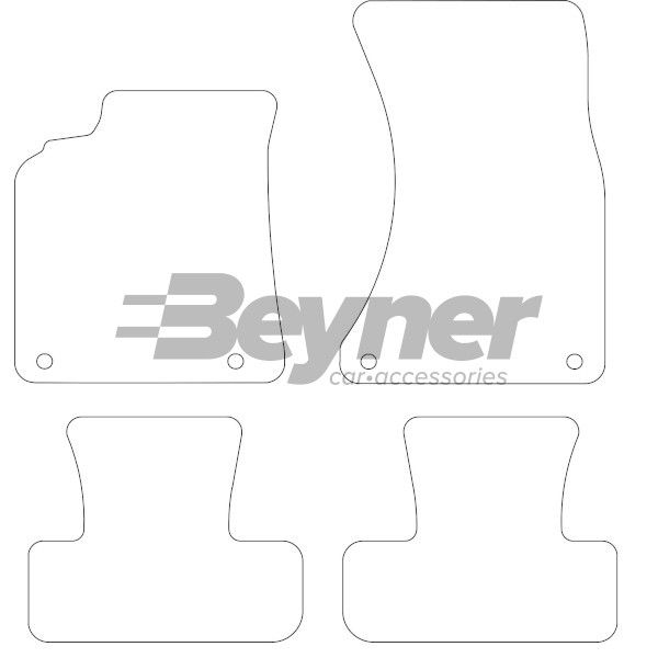 Beyner Vloermattenset MSV-1472196