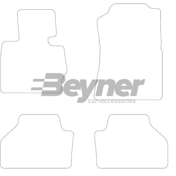 Beyner Pasklare stoffen matten MSV-1472261