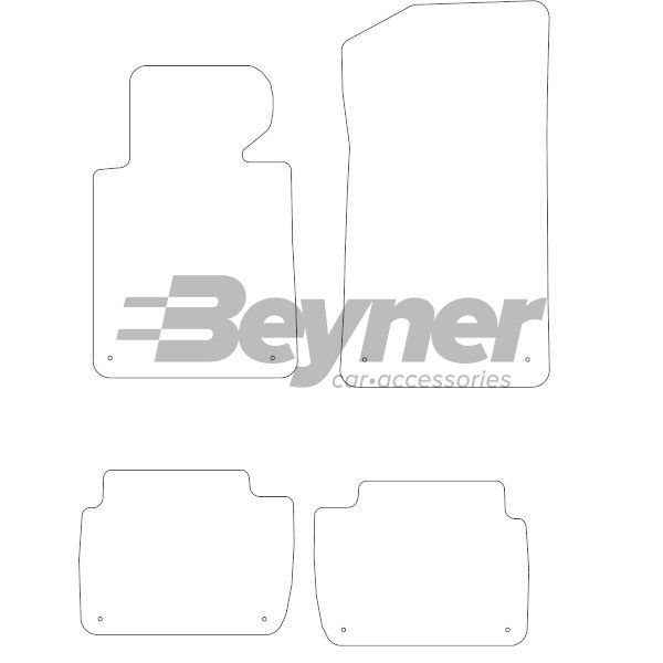 Beyner Pasklare stoffen matten MSV-1472270