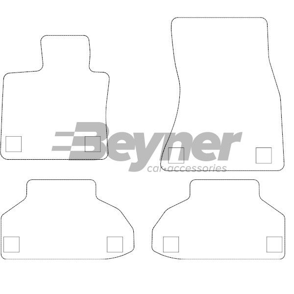 Beyner Pasklare stoffen matten MSV-1472290