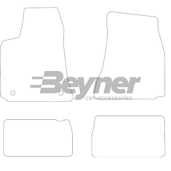 Beyner Pasklare stoffen matten MSV-1472317
