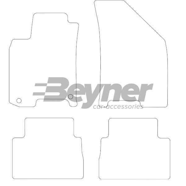 Beyner Vloermattenset MSV-1472380