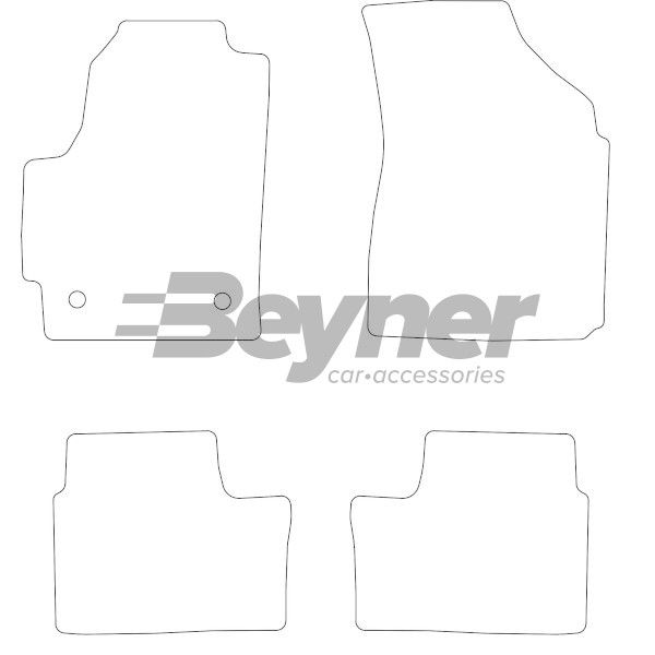 Beyner Pasklare stoffen matten MSV-1472398