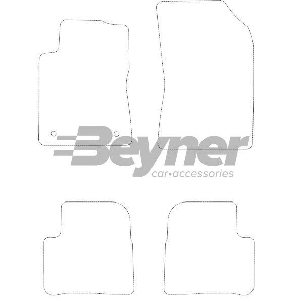 Beyner Pasklare stoffen matten MSV-1472533