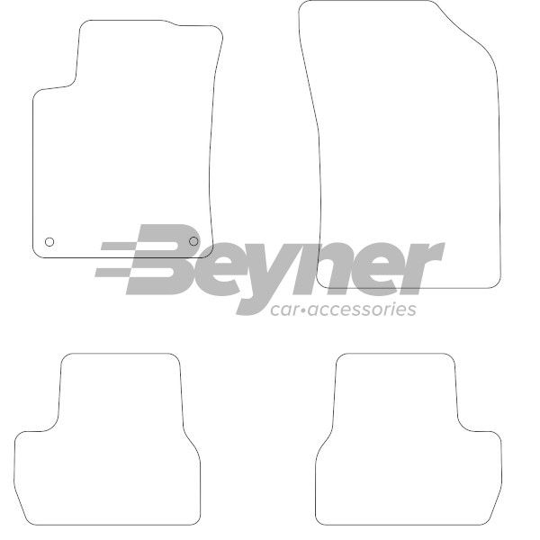 Beyner Pasklare stoffen matten MSV-1472547