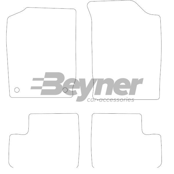 Beyner Pasklare stoffen matten MSV-1472766