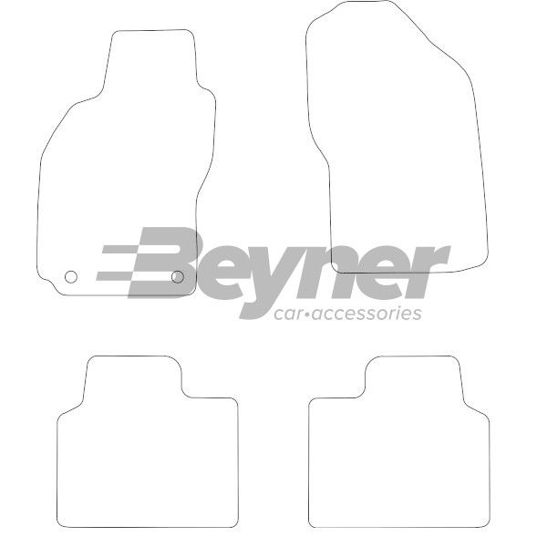 Beyner Pasklare stoffen matten MSV-1472894