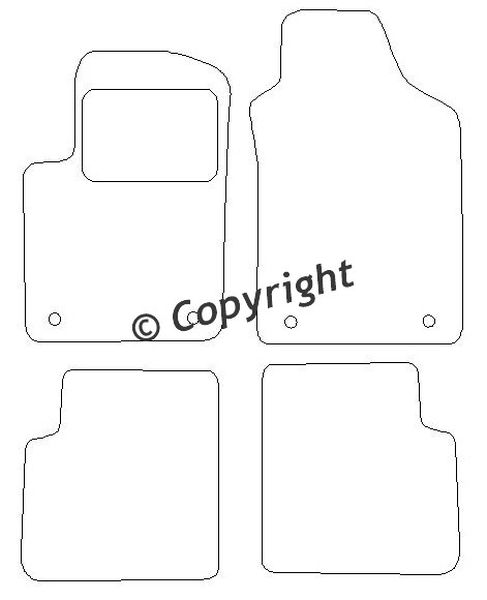 Beyner Pasklare stoffen matten MSV-1472925