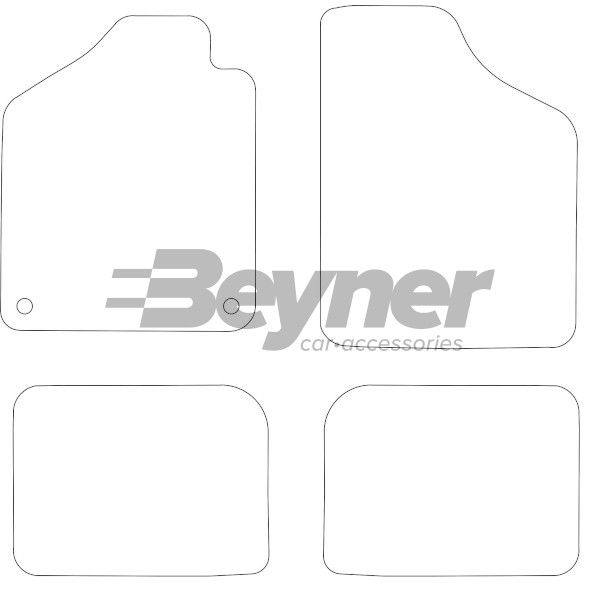 Beyner Vloermattenset MSV-1472952
