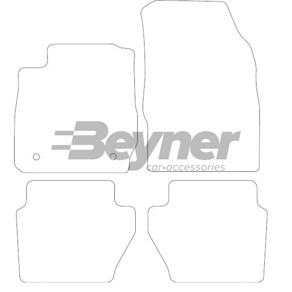 Beyner Vloermattenset MSV-1473109