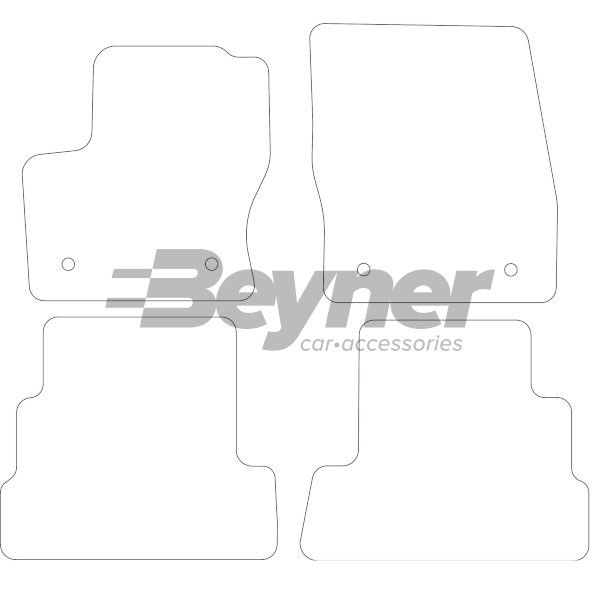 Beyner Pasklare stoffen matten MSV-1473127