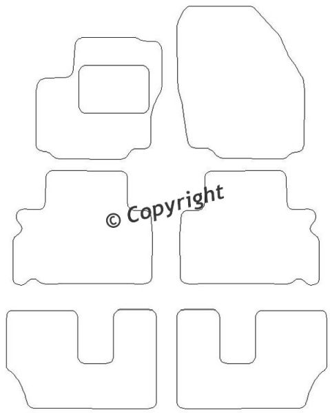 Beyner Pasklare stoffen matten MSV-1473142