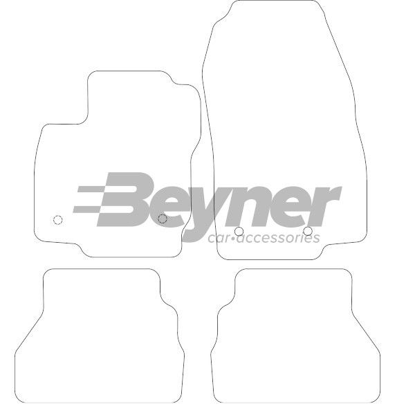 Beyner Pasklare stoffen matten MSV-1473172