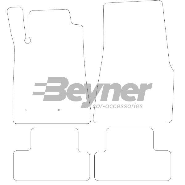 Beyner Pasklare stoffen matten MSV-1473186