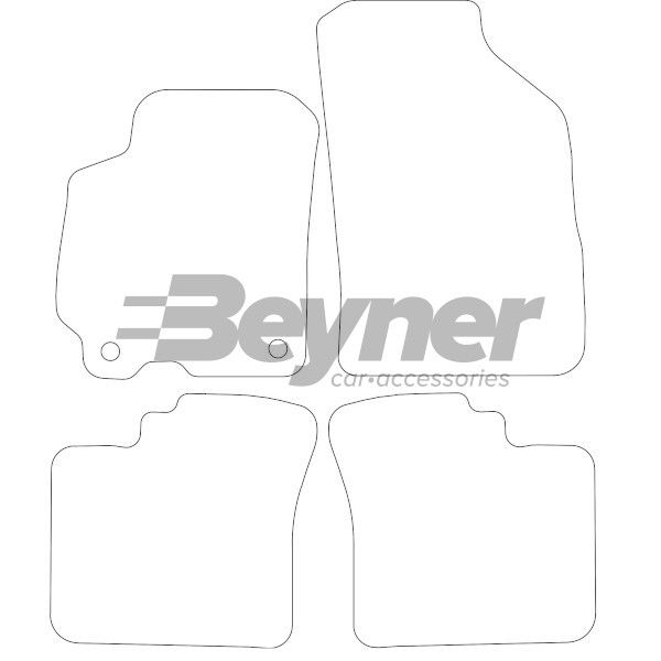 Beyner Pasklare stoffen matten MSV-1473302