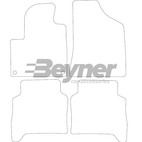 Beyner Pasklare stoffen matten MSV-1473328