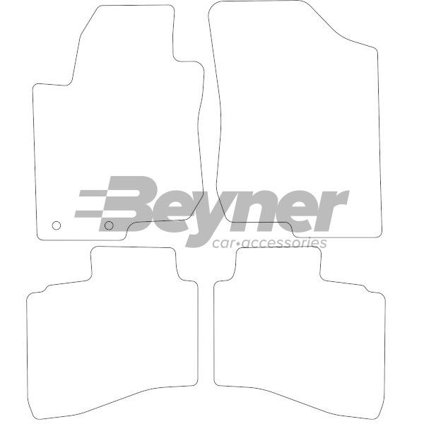 Beyner Pasklare stoffen matten MSV-1473348