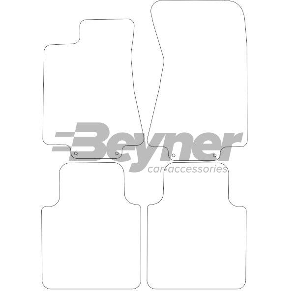 Beyner Pasklare stoffen matten MSV-1473534