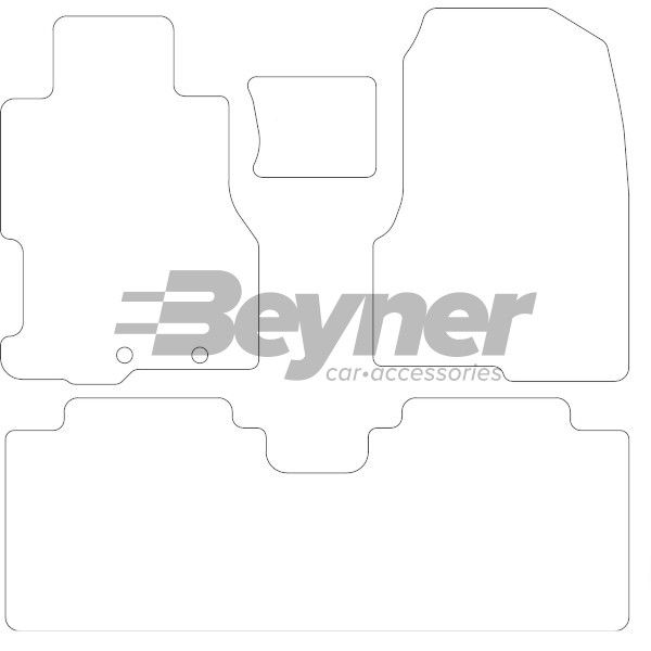 Beyner Pasklare stoffen matten MSV-1473560