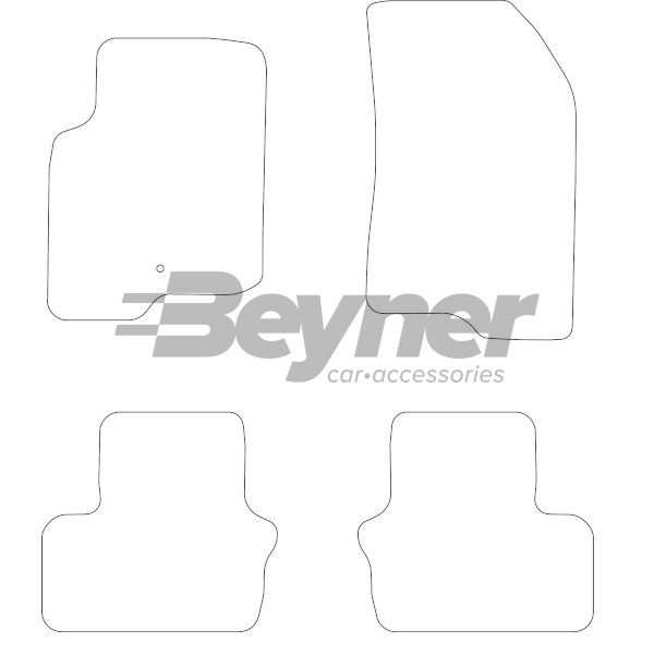 Beyner Pasklare stoffen matten MSV-1473617