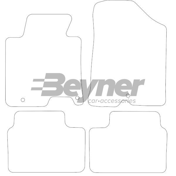 Beyner Pasklare stoffen matten MSV-1473703