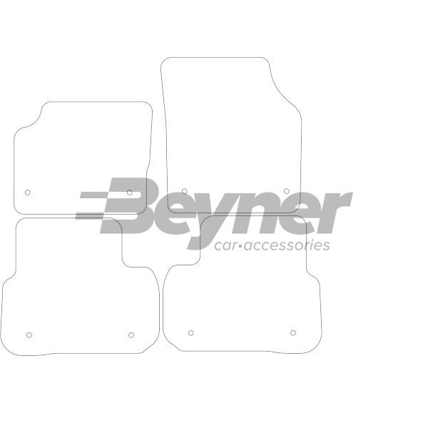 Beyner Pasklare stoffen matten MSV-1473967