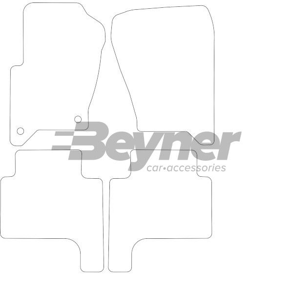 Beyner Pasklare stoffen matten MSV-1473976