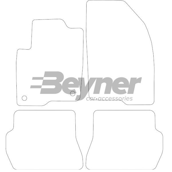 Beyner Pasklare stoffen matten MSV-1474072