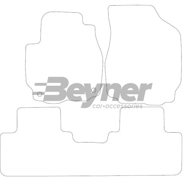 Beyner Vloermattenset MSV-1474110