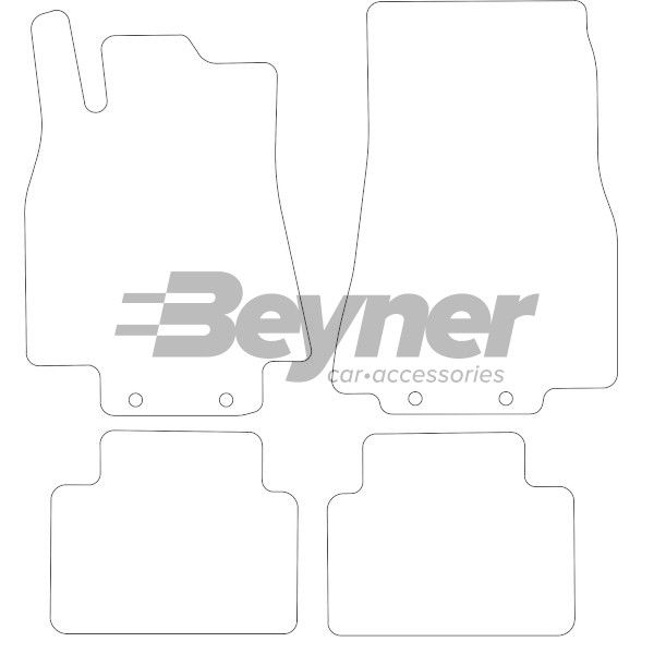 Beyner Pasklare stoffen matten MSV-1474226