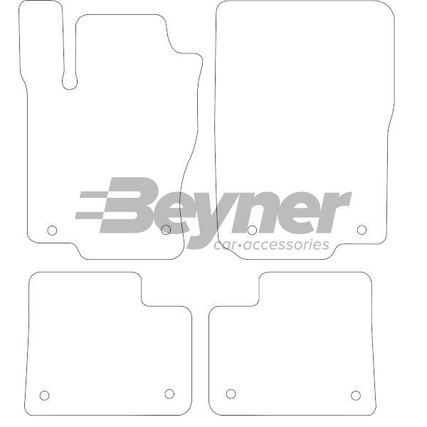 Beyner Pasklare stoffen matten MSV-1474283