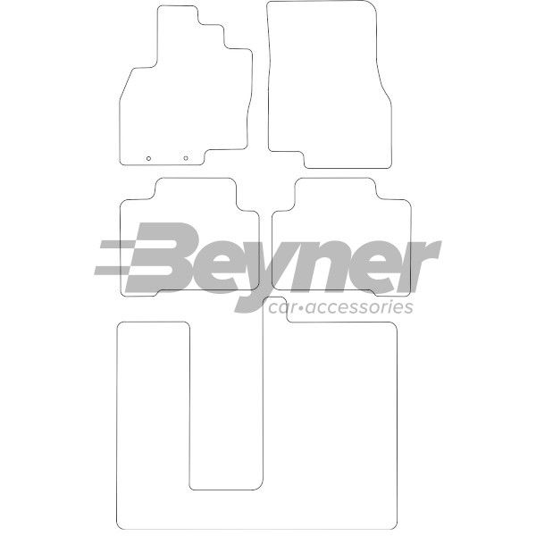 Beyner Pasklare stoffen matten MSV-1474414