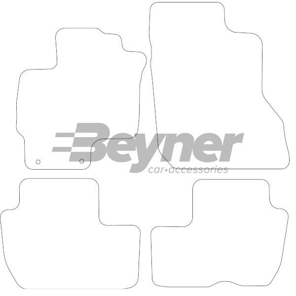 Beyner Pasklare stoffen matten MSV-1474436