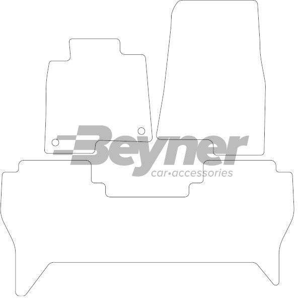 Beyner Pasklare stoffen matten MSV-1474444