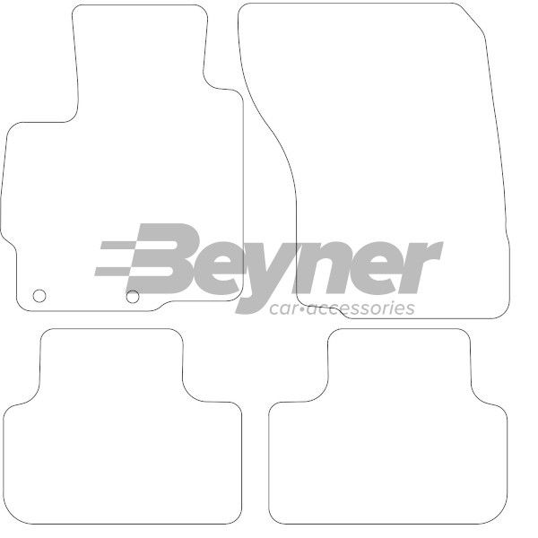 Beyner Pasklare stoffen matten MSV-1474482